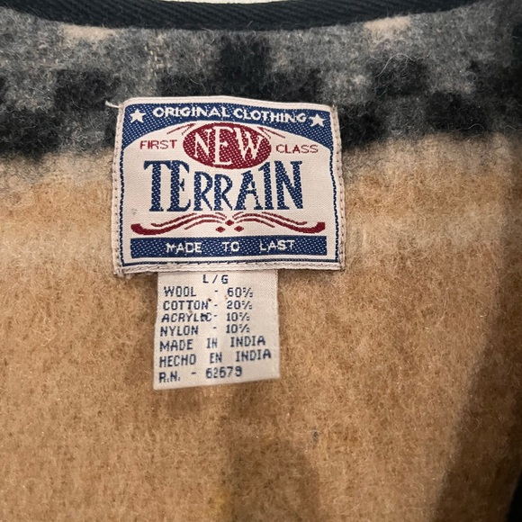 New Terrain - Wool Vest - Aztec Print - Picture 3 of 7